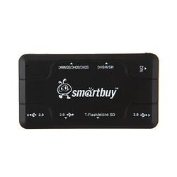 Лот: 3746999. Фото: 1. Новый USB HUB+Картридер Smartbuy... Картридеры