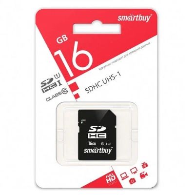 Лот: 17638456. Фото: 1. Карта памяти SDHC SmartBuy 16Gb... Карты памяти