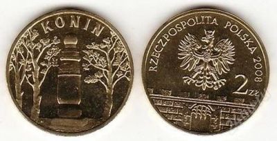 Лот: 2139364. Фото: 1. 2 злотых 2008 год. Исторические... Европа