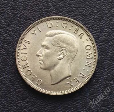 Лот: 1755733. Фото: 1. Великобритания, полкроны 1940... Великобритания и острова