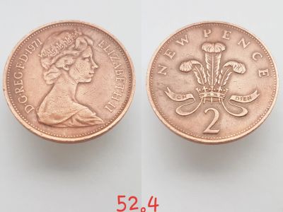 Лот: 15590751. Фото: 1. монета Великобритания 2 новых... Великобритания и острова