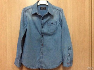 Лот: 8310796. Фото: 1. Рубашка джинсовая Zara 116 cm... Рубашки, блузки, водолазки