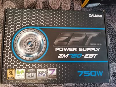 Лот: 17077486. Фото: 1. Блок питания Zalman ZM750-EBT. Корпуса, блоки питания