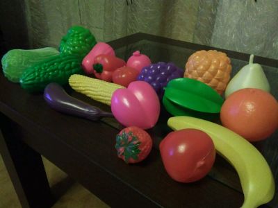 Лот: 10891277. Фото: 1. Мооре игрушечных фруктов. Конструкторы