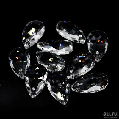 Лот: 9748408. Фото: 1. 10x18mm слеза хрустальная .Прозрачный... Бижутерия ручной работы