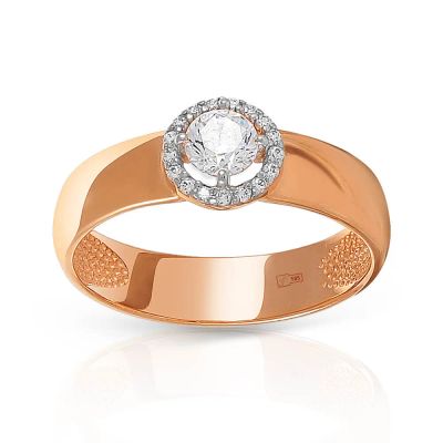 Лот: 23786474. Фото: 1. Кольцо TALANT из золота с фианитами. Кольца, перстни