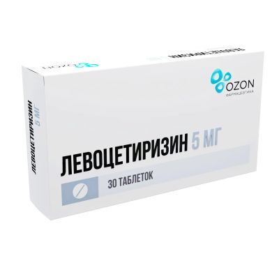 Лот: 24968742. Фото: 1. Левоцетиризин таб.п о плен. 5... Лекарства