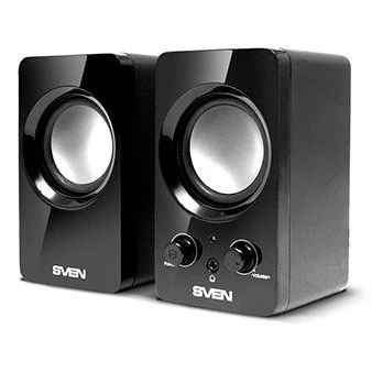 Лот: 13120194. Фото: 1. Колонки SVEN 354 4W 2.0 USB Black... Акустические системы