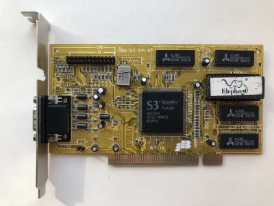 Лот: 25255842. Фото: 1. PCI 2Mb S3Trio64V+ Elephant (86C765... Видеокарты