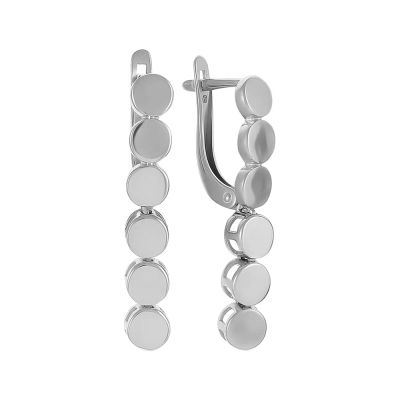 Лот: 23839563. Фото: 1. Серьги TALANT из серебра. Серьги, каффы