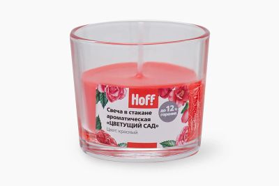 Лот: 23679408. Фото: 1. Свеча в стакане HOFF Цветущий... Свечи