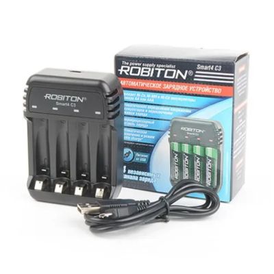 Лот: 21335101. Фото: 1. Зарядное устройство Robiton Smart4... Зарядные устройства, блоки питания для бытовой техники