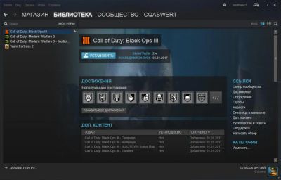 Лот: 8918559. Фото: 1. Steam аккаунт с игрой Call of... Аккаунты