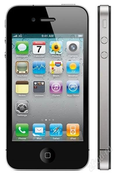 Лот: 2623203. Фото: 1. Iphone 4 (8Gb) черный. Смартфоны