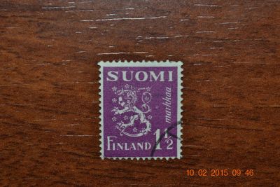 Лот: 5076767. Фото: 1. Марка Финляндии 1930г. Герб. Марки