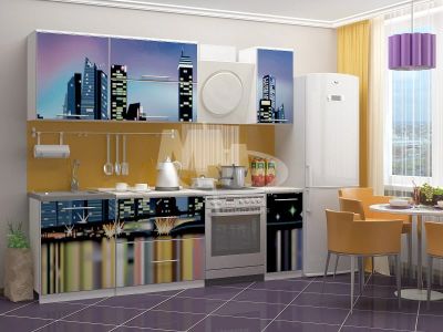Лот: 9082204. Фото: 1. Кухонный гарнитур с фотопечатью... Кухонные гарнитуры