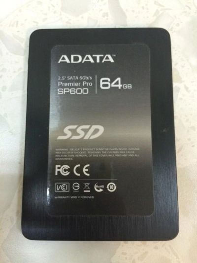 Лот: 8172120. Фото: 1. 64GB SSD Adata Premier Pro SP600... SSD-накопители