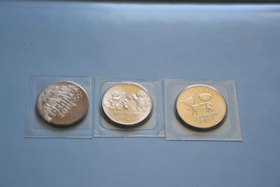 Лот: 2910412. Фото: 1. 3 монеты по 25 рублей, Сочи Горы... Россия после 1991 года