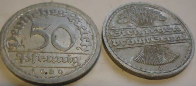 Лот: 5175139. Фото: 1. Монета 50 пфенингов 1920 г. Германия. Германия и Австрия