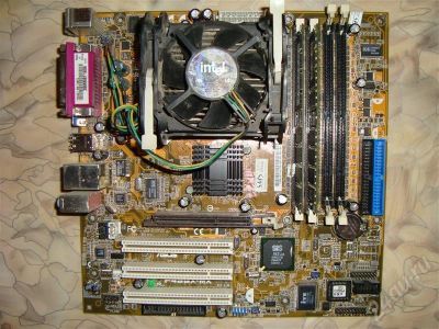 Лот: 684393. Фото: 1. ASUS P4SGX-MX/ Socket478+ CPU... Материнские платы