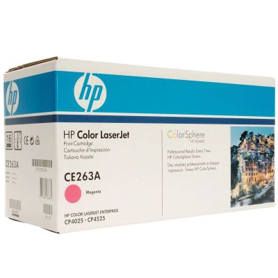 Лот: 13116125. Фото: 1. Тонер-картридж HP CE263A Magenta... Картриджи, расходные материалы