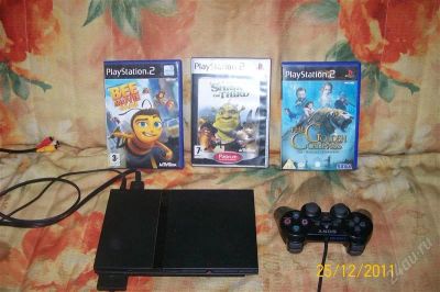 Лот: 1554082. Фото: 1. Sony Playstation 2 slim. Игровые приставки, консоли