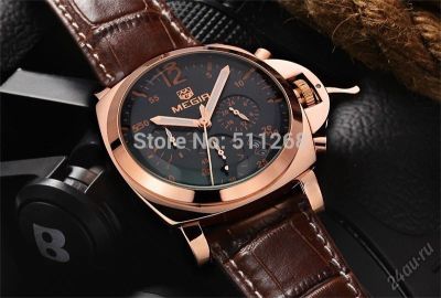 Лот: 5600543. Фото: 1. Часы с фиксатором Megir. Оригинальные наручные часы