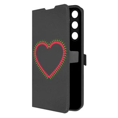 Лот: 25135623. Фото: 1. Чехол Krutoff Eco Book "Сердце... Чехлы, бамперы
