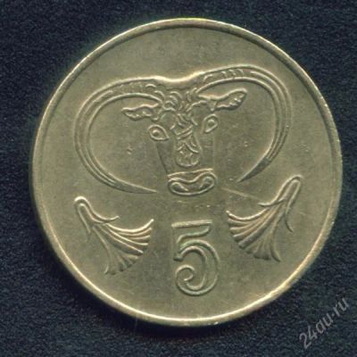 Лот: 779191. Фото: 1. кипр 5 центов 1985. Европа