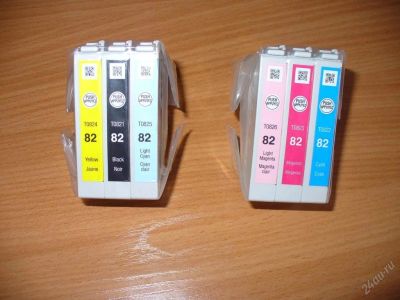 Лот: 68503. Фото: 1. Комплект картриджей №82 Epson... Картриджи, расходные материалы