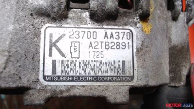 Лот: 15248747. Фото: 1. Генератор subaru forester,impreza... Электрооборудование