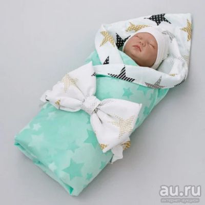 Лот: 14476818. Фото: 1. Одеяло на выписку «Звездочки... Комплекты, конверты на выписку