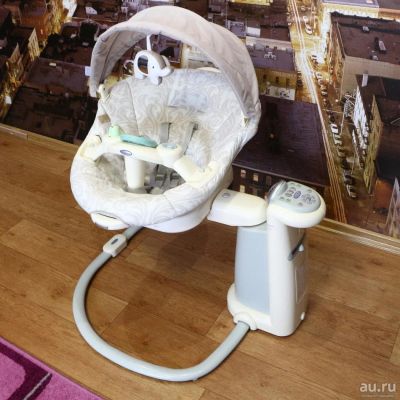 Лот: 9984849. Фото: 1. Укачивающий центр Graco Sweetpeace... Ходунки, прыгунки, качели