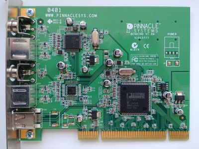 Лот: 13301955. Фото: 1. Плата видеозахвата Pinnacle Systems... Платы расширения, контроллеры, доп. порты