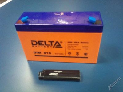 Лот: 2048132. Фото: 1. Аккумулятор DELTA DTM 610 6В 10А... Батарейки, аккумуляторы, элементы питания