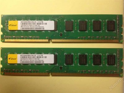 Лот: 2107241. Фото: 1. 2x2Gb Elixir DDR3 оперативная... Оперативная память