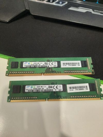 Лот: 18730028. Фото: 1. 8Gb (2x4Gb) DDR3 Samsung 1600Mhz... Оперативная память