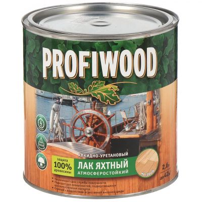 Лот: 24081472. Фото: 1. Лак Profiwood, яхтный, матовый... Краски, лаки, растворитель