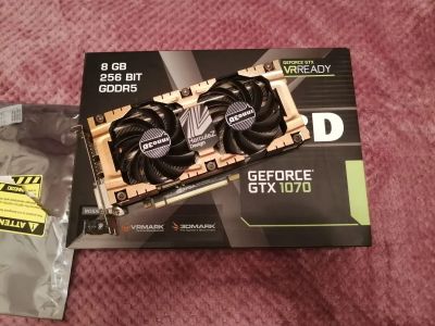 Лот: 19893710. Фото: 1. Видеокарта GTX Geforce 1070 8Gb... Видеокарты