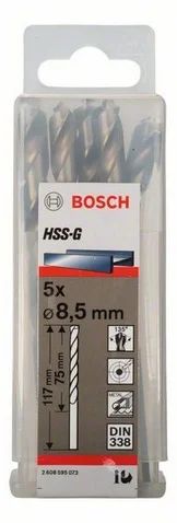 Лот: 7378384. Фото: 1. Сверло по металлу Bosch 8.5 x... Расходные материалы, сменные насадки