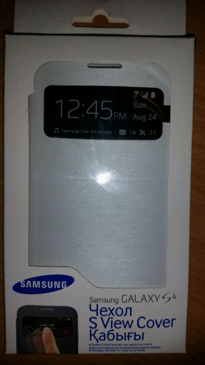 Лот: 4532496. Фото: 1. S view cover galaxy s4 белый. Чехлы, бамперы
