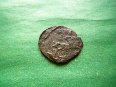 Лот: 24666933. Фото: 1. Полушка 1771 г. ЕМ, брак-смещение... Россия до 1917 года