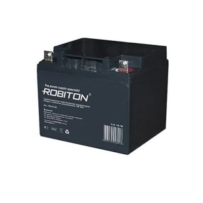 Лот: 22978676. Фото: 1. АКБ 12v-45Ah Robiton VRLA12-45. Батарейки, аккумуляторы, элементы питания