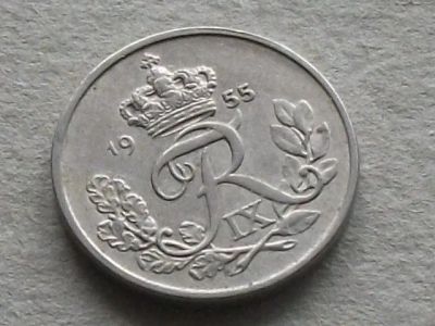 Лот: 16556026. Фото: 1. Монета 10 эре / оре / ери Дания... Европа
