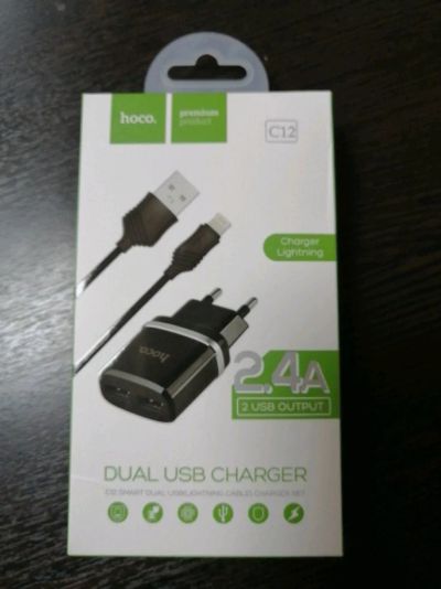 Лот: 15166107. Фото: 1. СЗУ HOCO 2USB для Apple 8-pin... Зарядные устройства, блоки питания, адаптеры сетевые для смартфонов