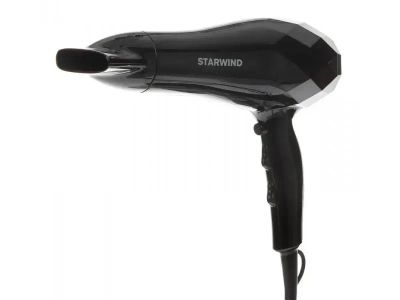 Лот: 25204898. Фото: 1. Фен StarWind SHP6103 черный. Укладка и стрижка волос, бритьё, эпиляция