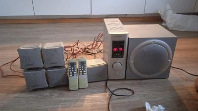Лот: 24886877. Фото: 1. Колонки 5.1 мощность 100 Ватт. Активные акустические системы
