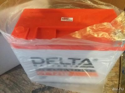 Лот: 13460192. Фото: 1. Аккумулятор стартерный Delta CT... Запчасти