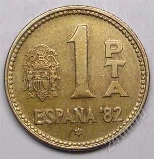 Лот: 1438364. Фото: 1. Испания. 1 песета 1980г. Для фанатов... Европа
