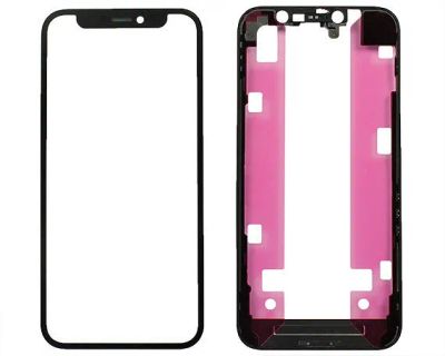 Лот: 20885511. Фото: 1. Стекло + рамка + OCA iPhone 12... Дисплеи, дисплейные модули, тачскрины